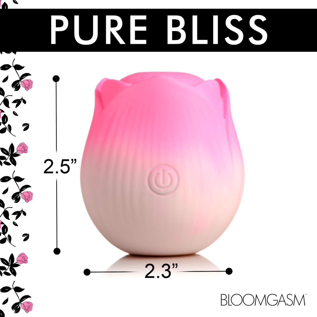 BLOOMGASM - Pulsing Petals Stimulator Throbbing Rose - Pink