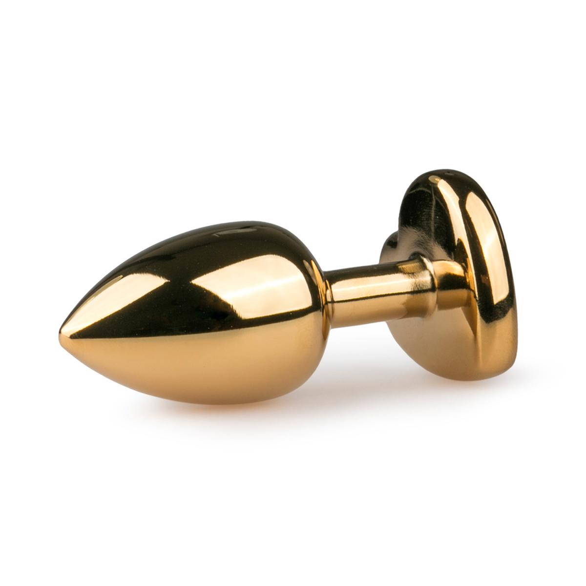 Metal Butt Plug No. 3 - Gold/Pink