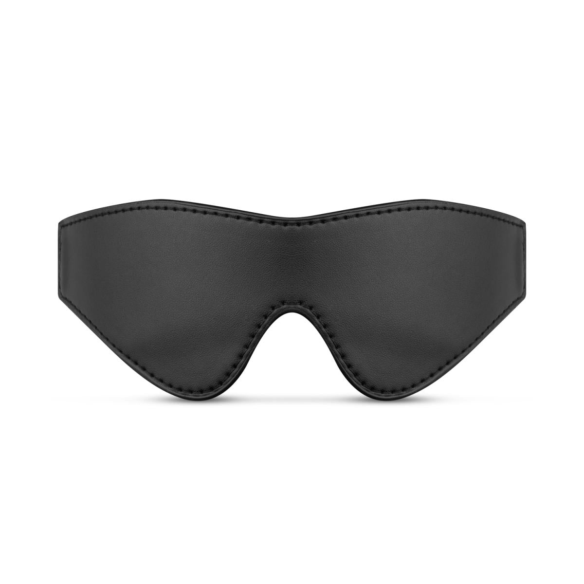 Faux Leather Blindfold - Black