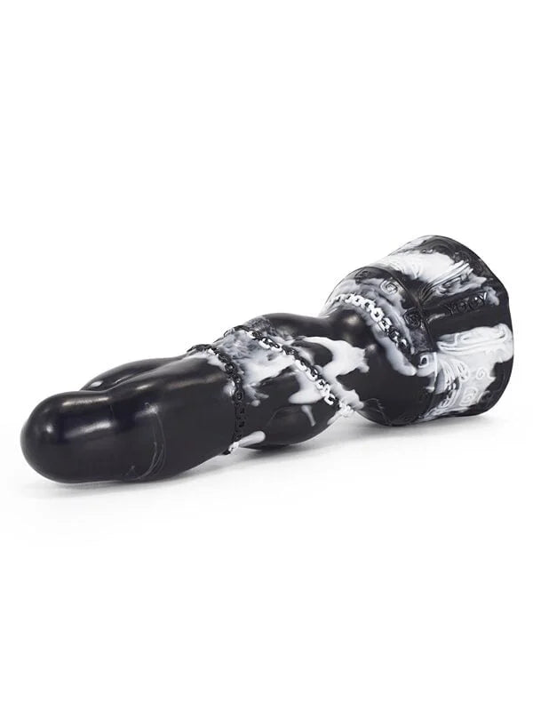 Dragon dildo Cluttony ll (black/white)