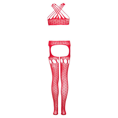 Erotic Suspender bodystocking Jasmina- Red